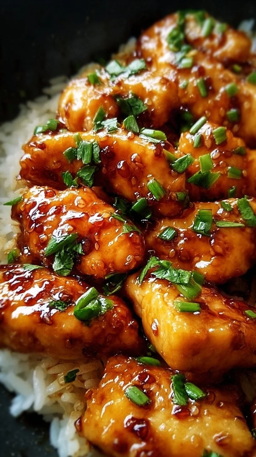 Honey Garlic Chicken Breasts with a sweet and savory sauce