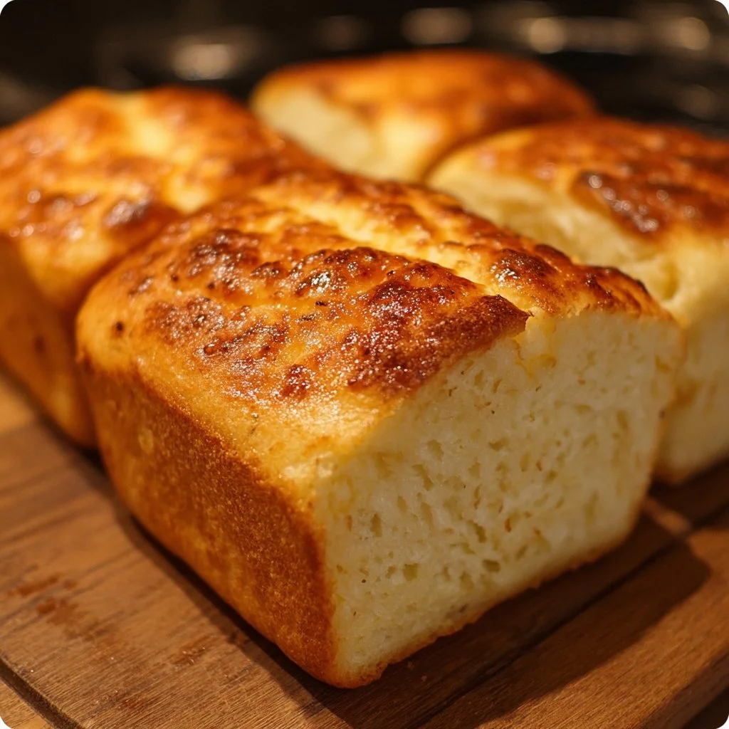Zero carb yogurt bread recipe featuring healthy ingredients and easy preparation.