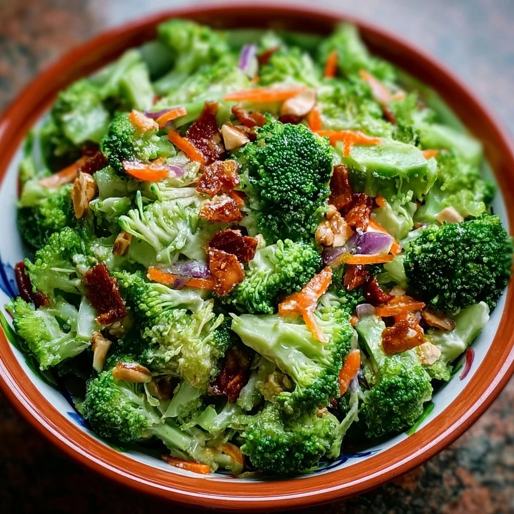 Crunchy Broccoli Salad Supreme with vibrant veggies and a tasty dressing