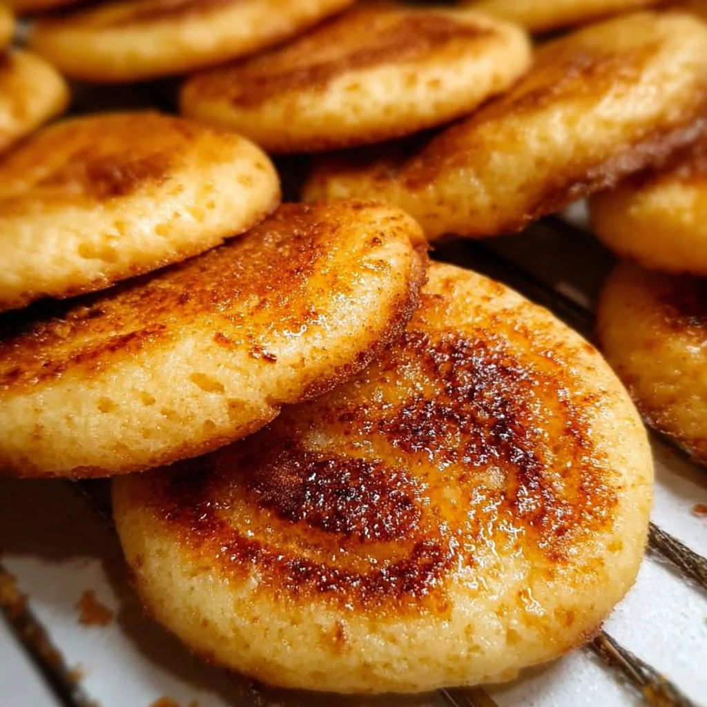 Delicious crème brûlée cookies with a caramelized sugar topping