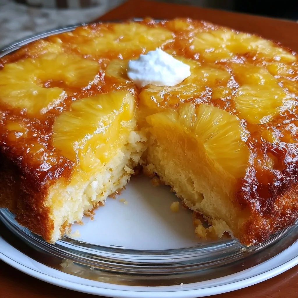 Delicious Juicy Pineapple Heaven Cake with fresh pineapple and creamy frosting