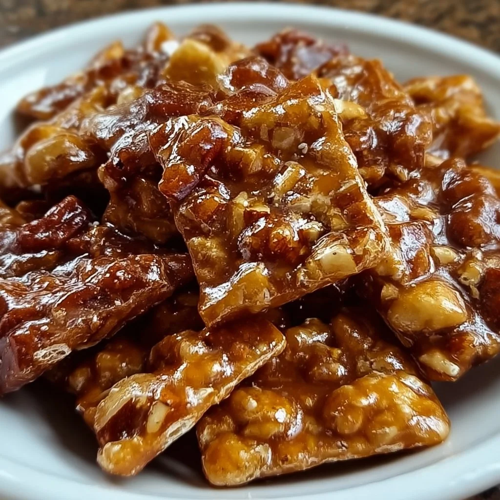 Delicious praline crunch dessert with crispy texture and nutty flavor