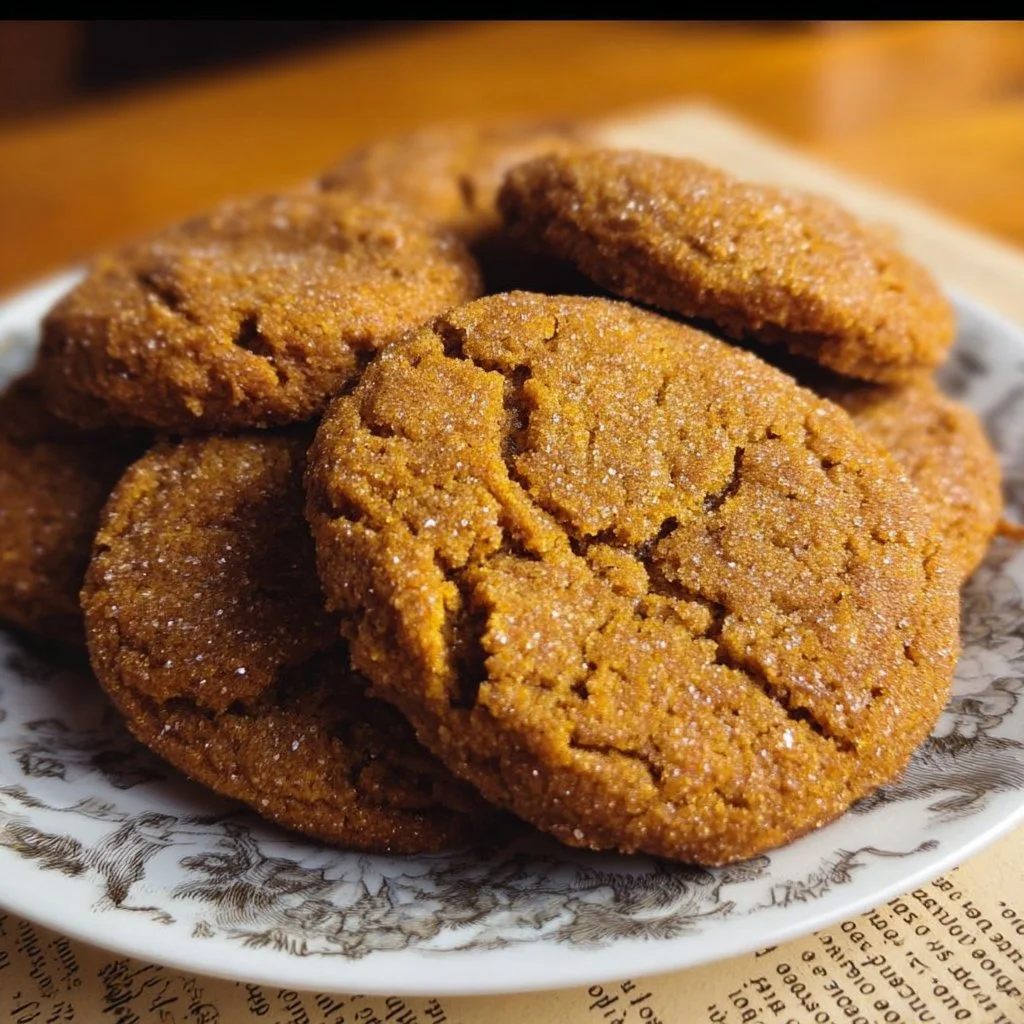 Homemade Pumpkin Spice Cookies decorated with spices and autumn leaves