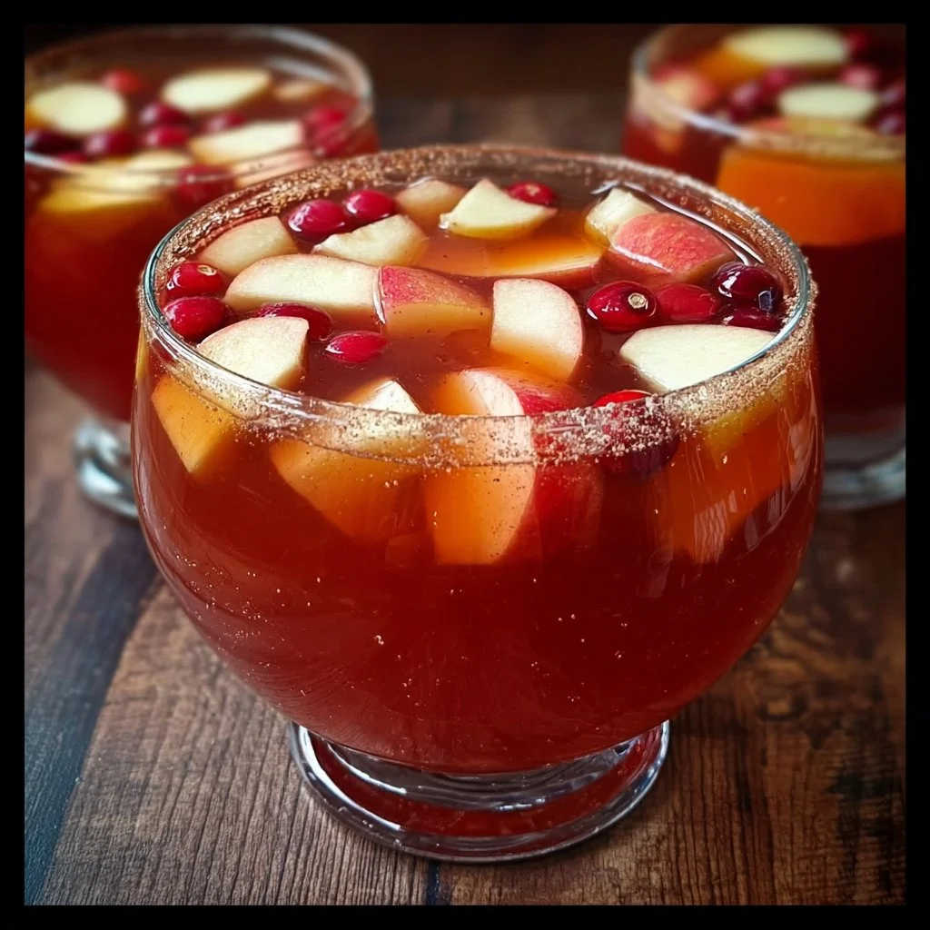 Delicious Candy Apple Punch in a festive glass, perfect for celebrations.