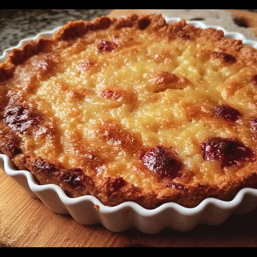 Delicious Crazy Crust Pie served on a plate with whipped cream