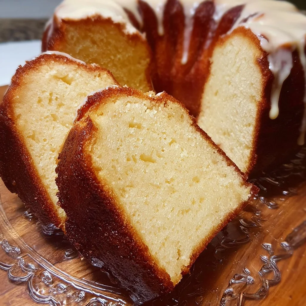 Delicious Slap Your Mama Pound Cake fresh out of the oven